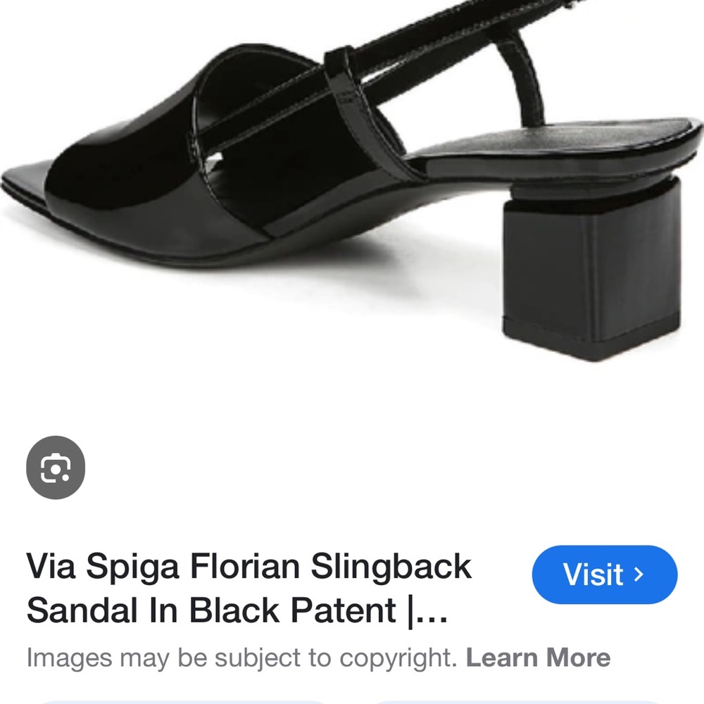 Via Spiga Black Patent Leather Heels - Picture 2 of 9